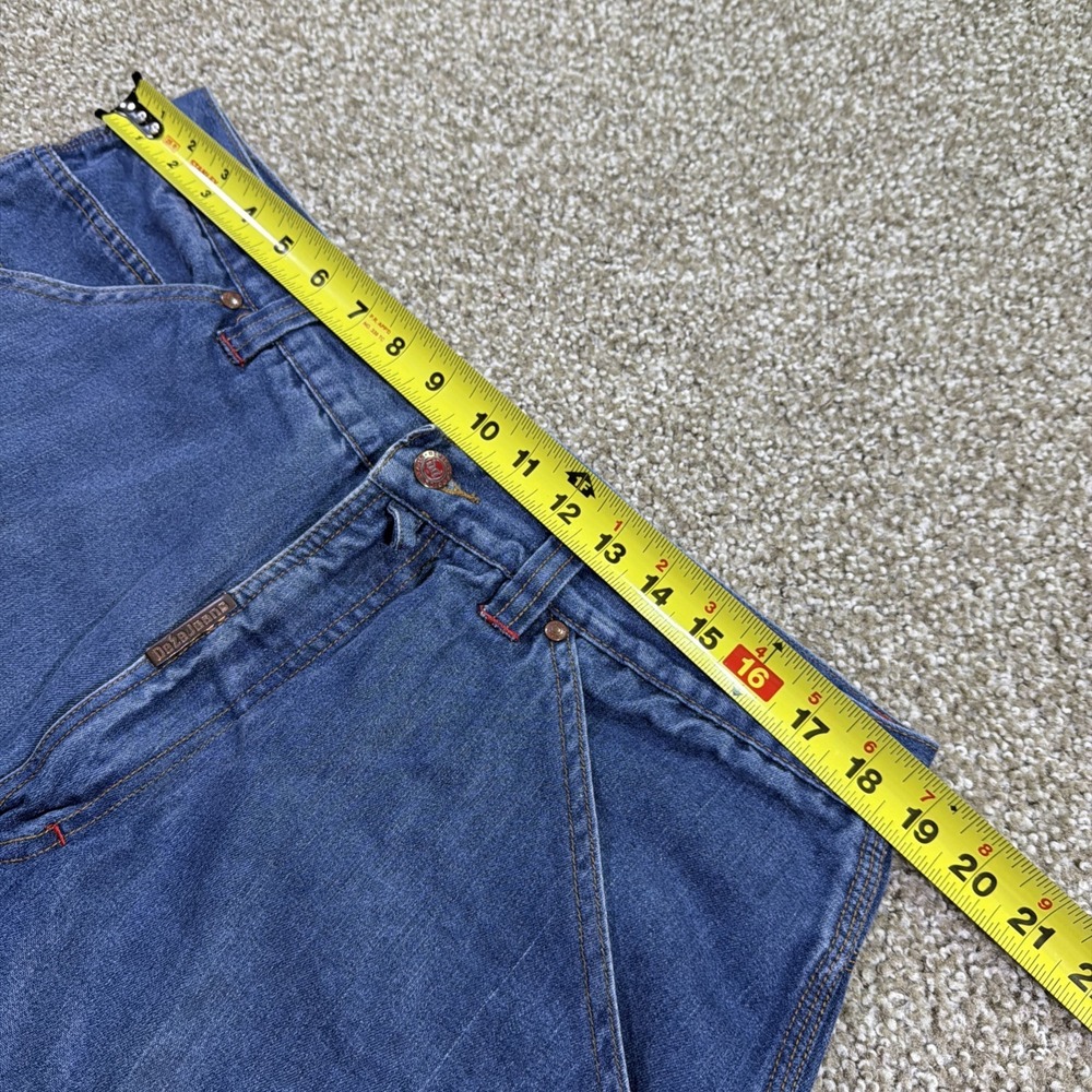 Deze Classics Y2k Jorts Carpenter Style Long Dark Wash Hiphop Baggy 38X13 - Picture 7 of 10